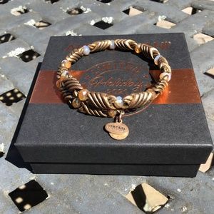 Alex and Ani gold vintage energy bracelet